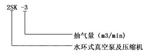 2SK系列水環(huán)式真空泵型號(hào)意義