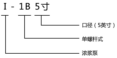 I-1B型濃漿泵型號(hào)意義